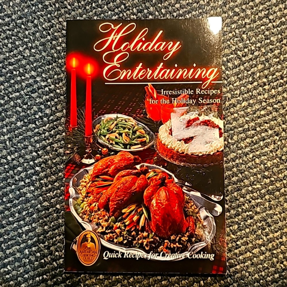 Holiday Entertaining cook book paperback